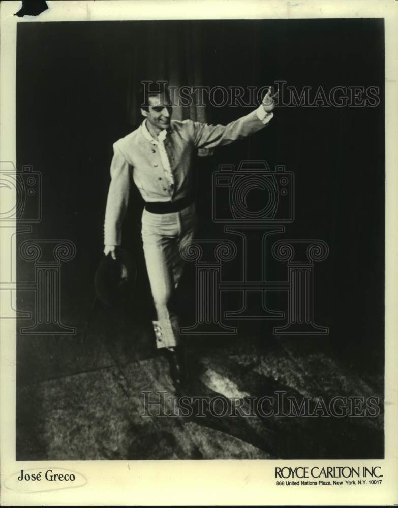 Press Photo Dancer Jose Greco - Historic Images