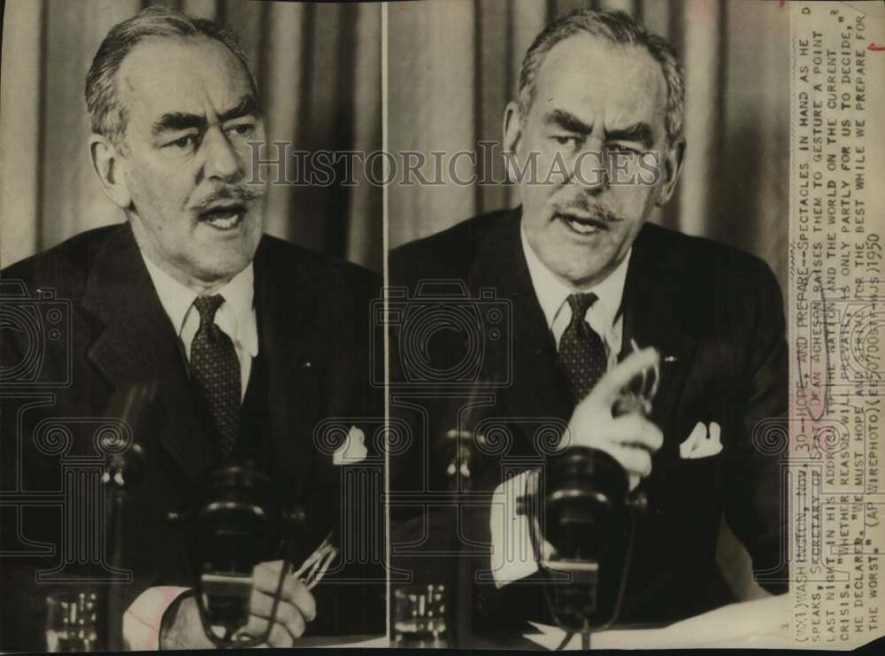 1950 Secretary of State Dean Acheson-Historic Images