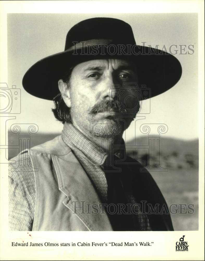 1997 Press Photo Actor Edward James Olmos stars in &quot;Dead Man&#39;s Walk&quot; - Historic Images