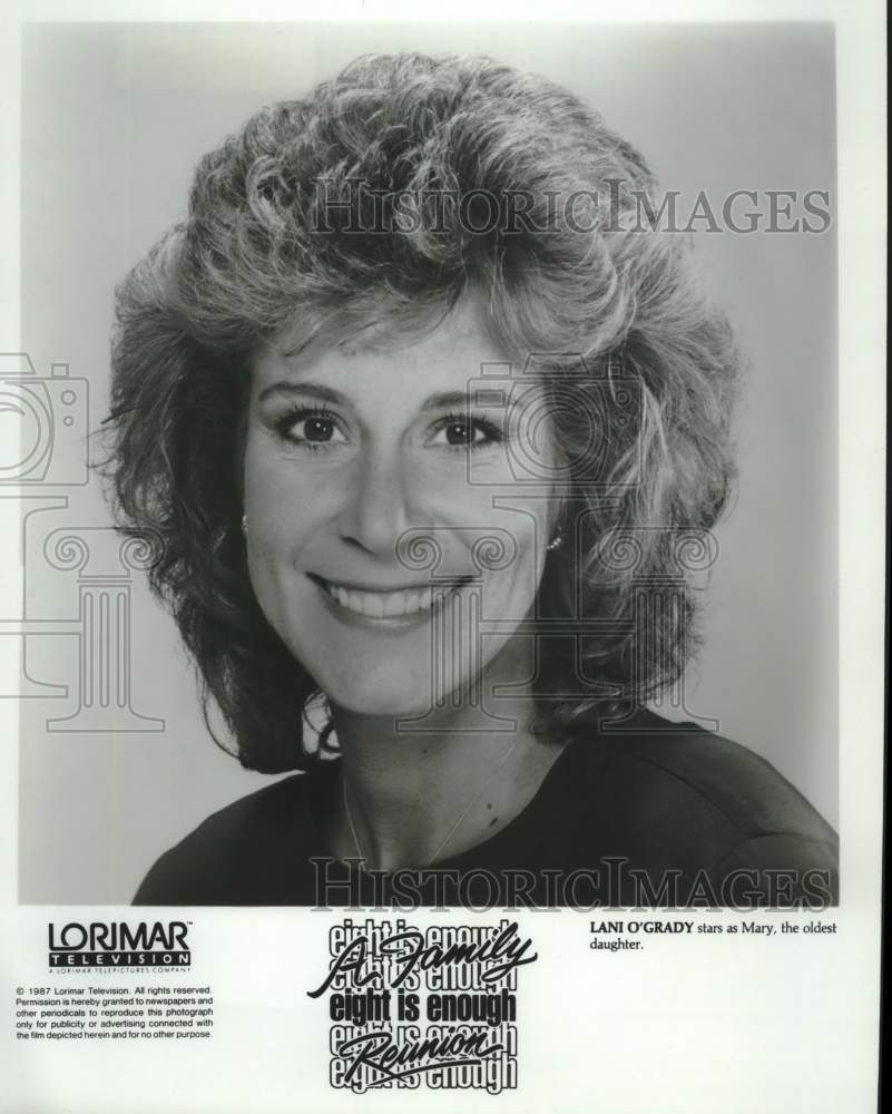 1987 Press Photo Actress Lani O&#39;Grady stars as Mary in Eight is Enough - Historic Images
