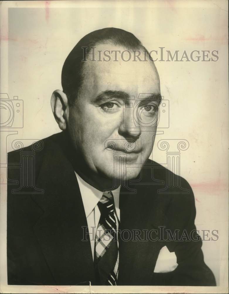 1955 Press Photo Actor Pat O&#39;Brien &quot;Dinner at Eight&quot; on CBS Television Network - Historic Images