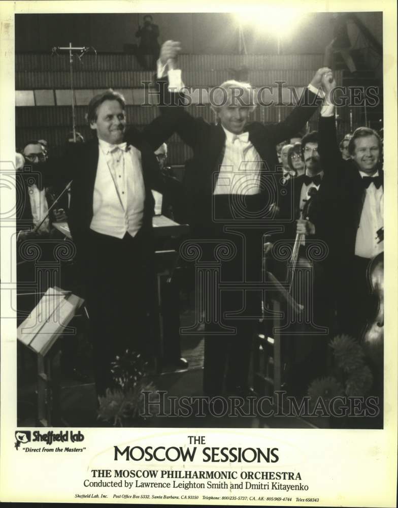 Press Photo Conductors Lawrence Leighton Smith, Dmitri Kitayenko of Moscow - Historic Images