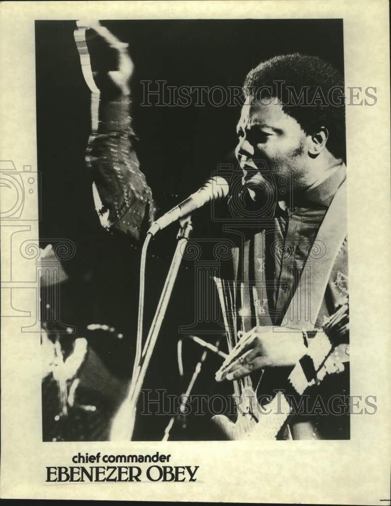 Press Photo Musician Chief Commander Ebenezer Obey - Historic Images