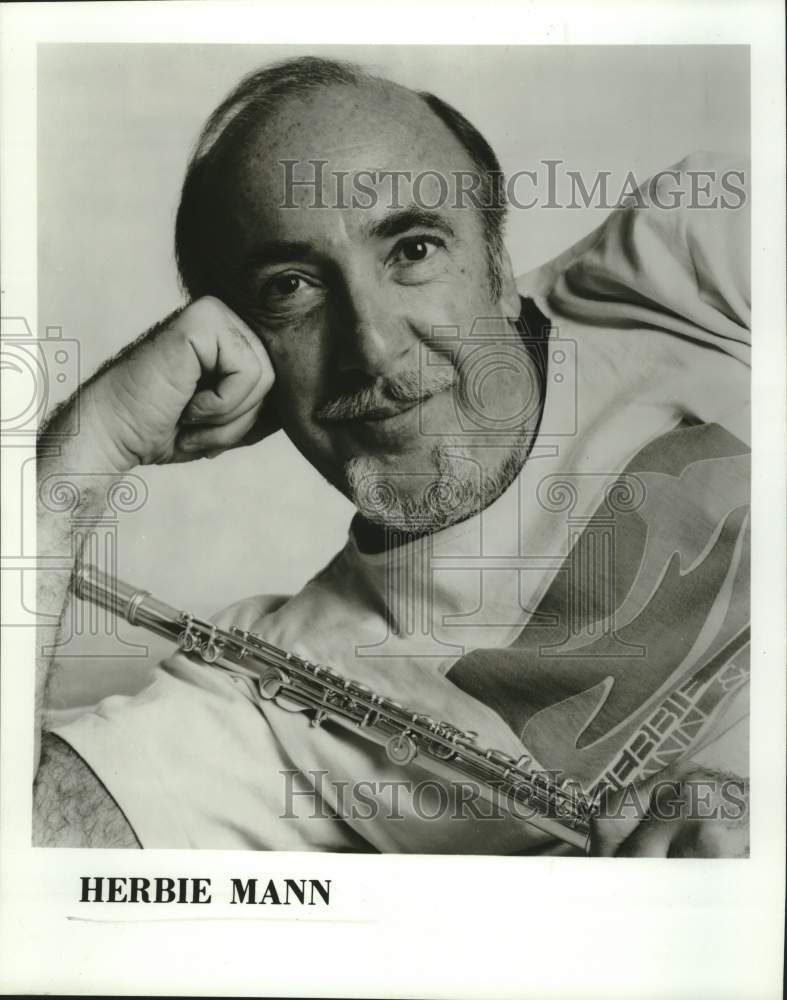 Press Photo Jazz Flutist Herbie Mann - Historic Images