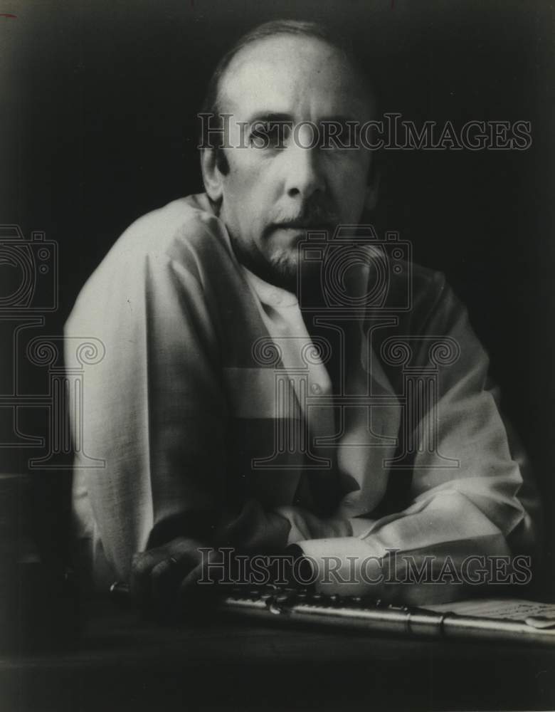 1985 Press Photo Jazz Flutist Herbie Mann - Historic Images