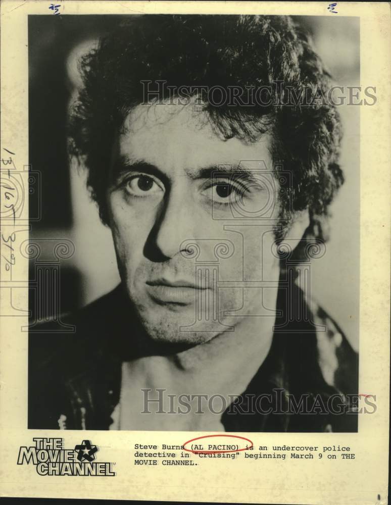 Press Photo Actor Al Pacino as Steve Burns in &quot;Cruising&quot; movie - Historic Images