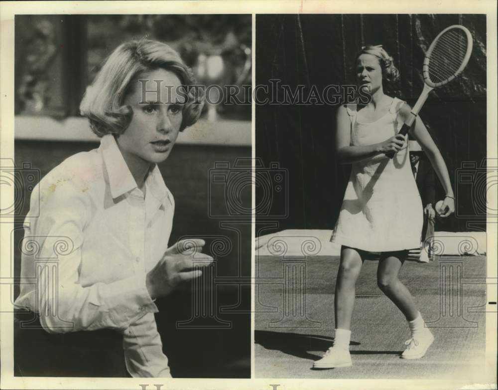 1978 Press Photo Actress Glynnis O&#39;Connor Playing Tennis - Historic Images