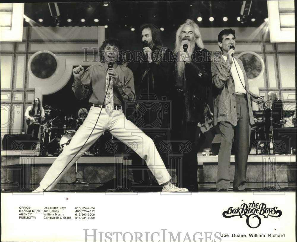 Press Photo The Oak Ridge Boys, Musical Group, Joe, Duane, William Richard - Historic Images