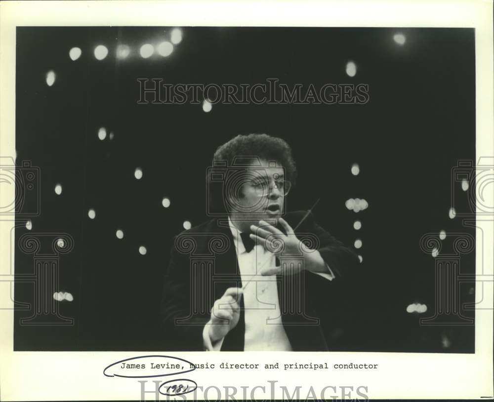 1981 Press Photo Conductor James Levine - sax04407- Historic Images