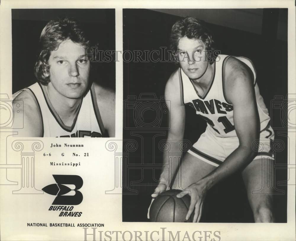 Press Photo John Neumann, Buffalo Braves Basketball Player - Historic Images