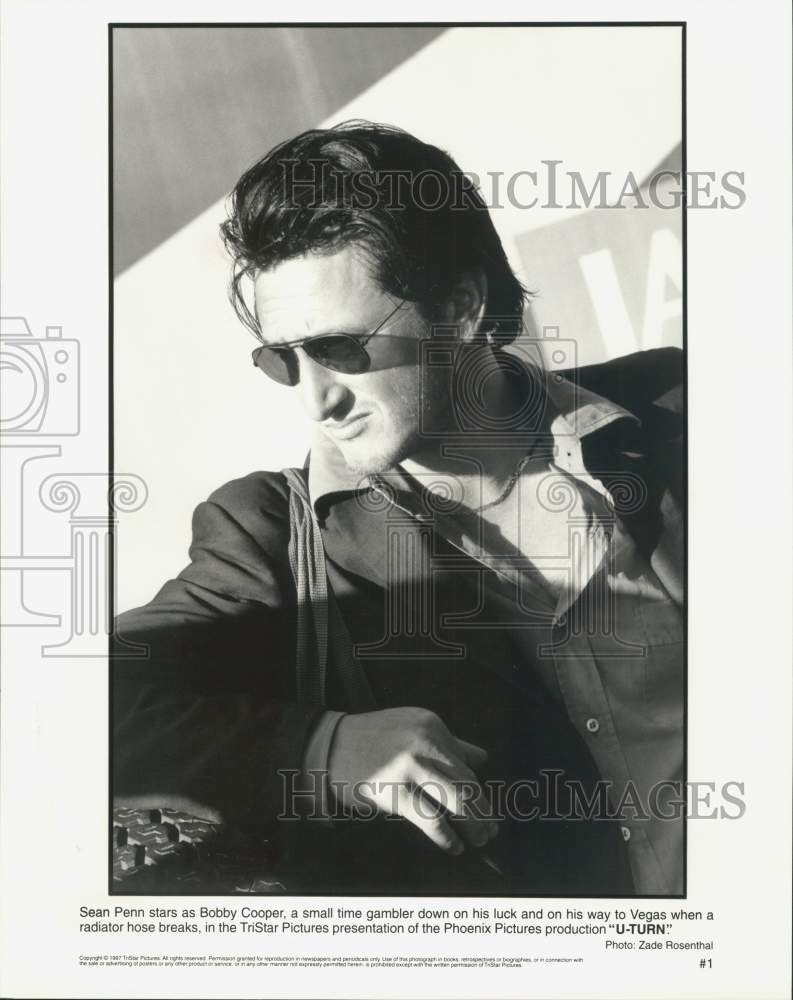1987 Press Photo Sean Penn stars as Bobby Cooper, in &quot;U-Turn&quot; movie - Historic Images