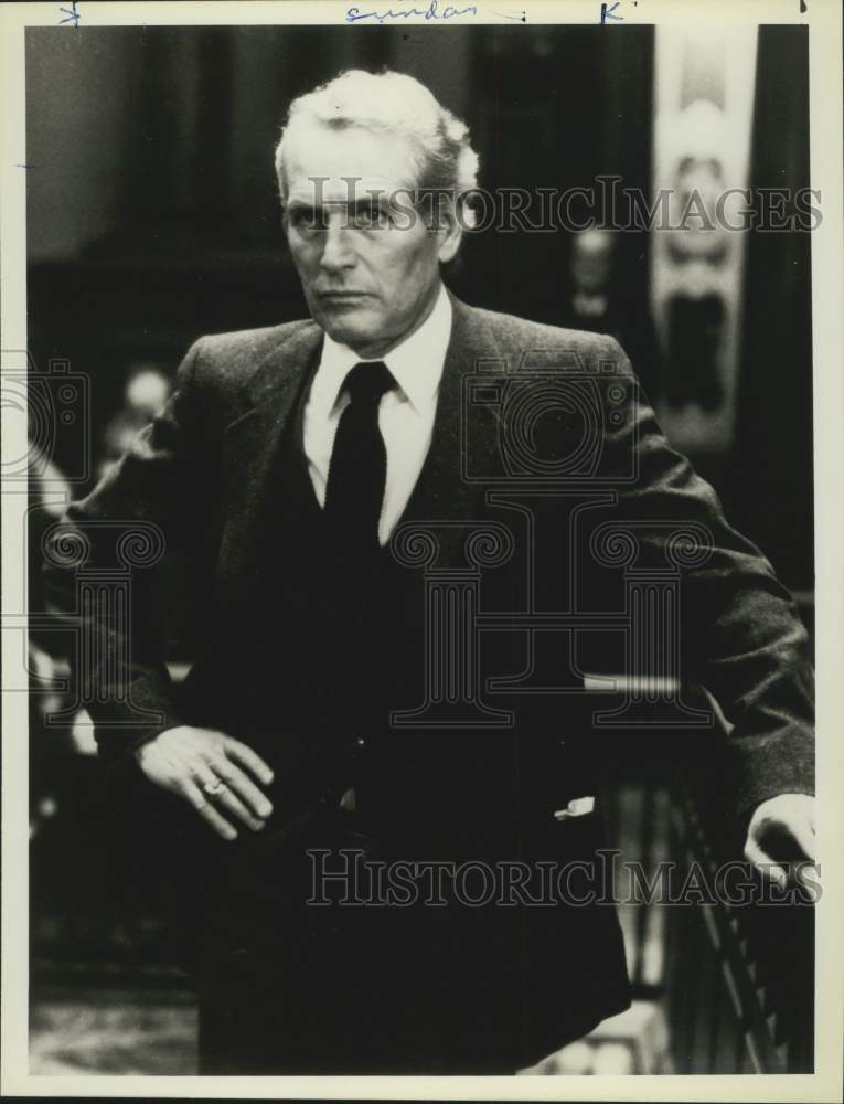 1986 Actor Paul Newman in &quot;The Verdict&quot; on NBC Television - Historic Images