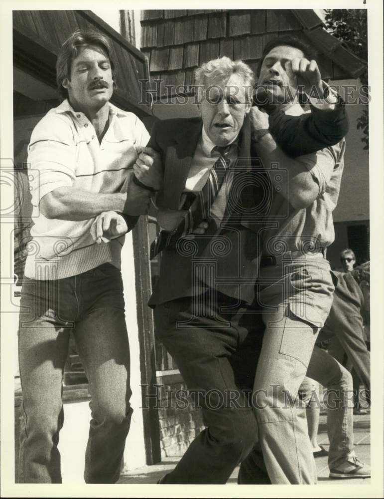 1984 Press Photo Actors Joe Penny and Perry King in &quot;Riptide&quot; Television Series- Historic Images