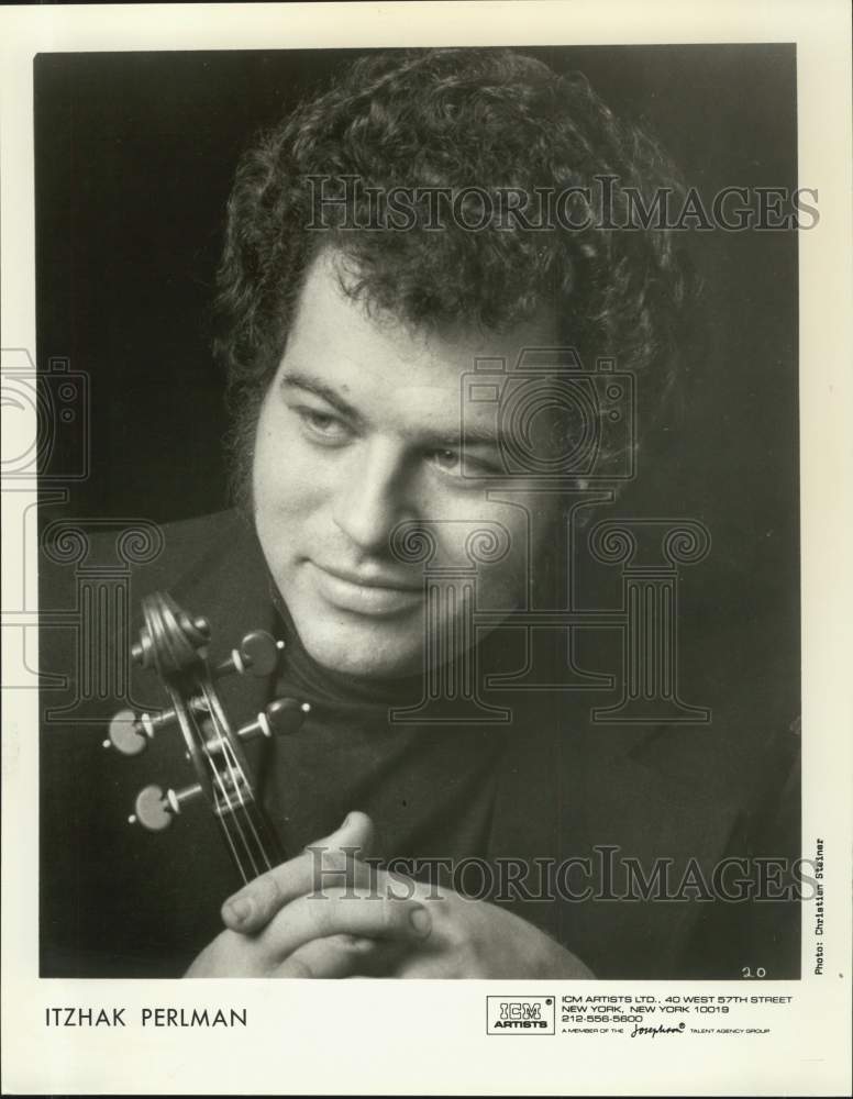 Press Photo Violinist Itzhak Perlman - Historic Images