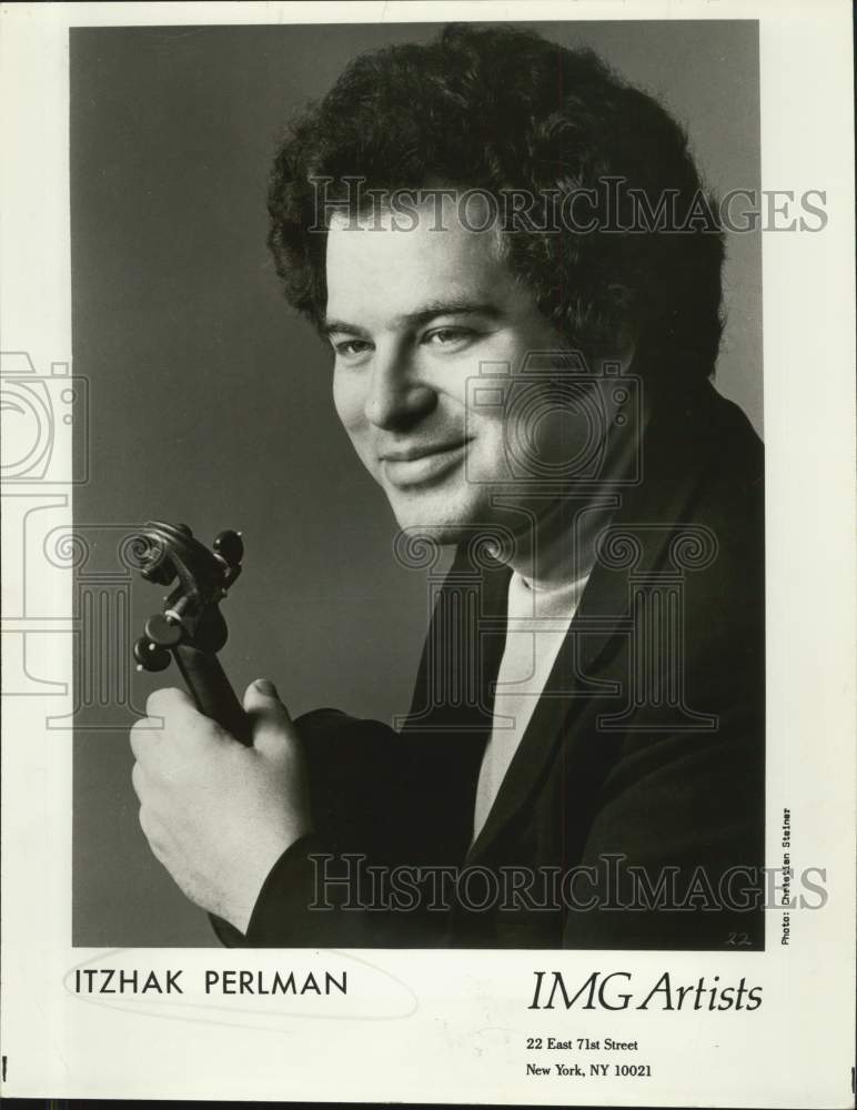 Press Photo Itzhak Perlman, Violinist - Historic Images