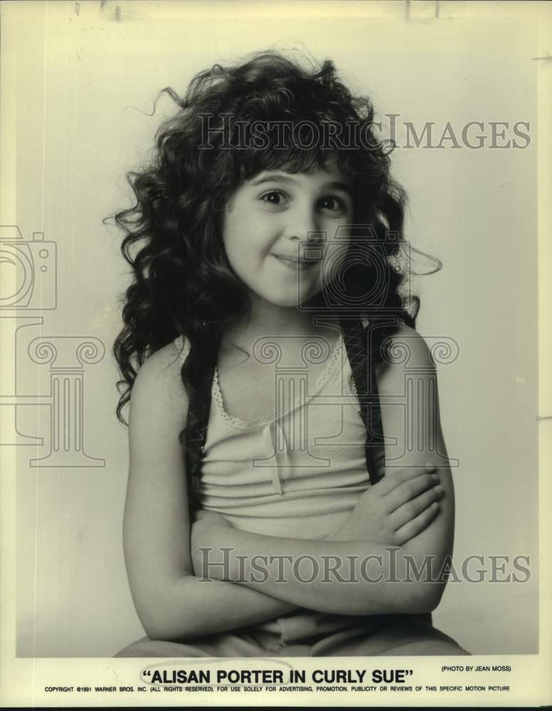 1991 Actress Alisan Porter in &quot;Curly Sue&quot; movie - Historic Images