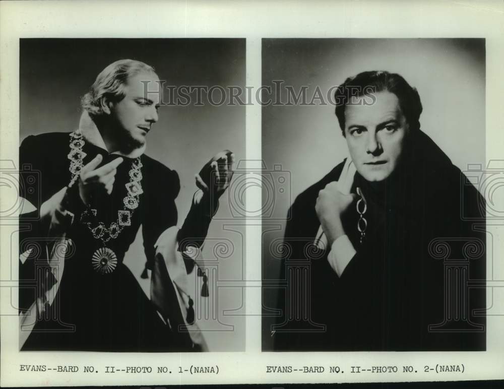 Press Photo Actor Evans, Bard Number II - Historic Images