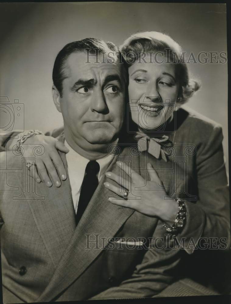 Press Photo Actors Jim Backus and Joan Davis in Scene - Historic Images
