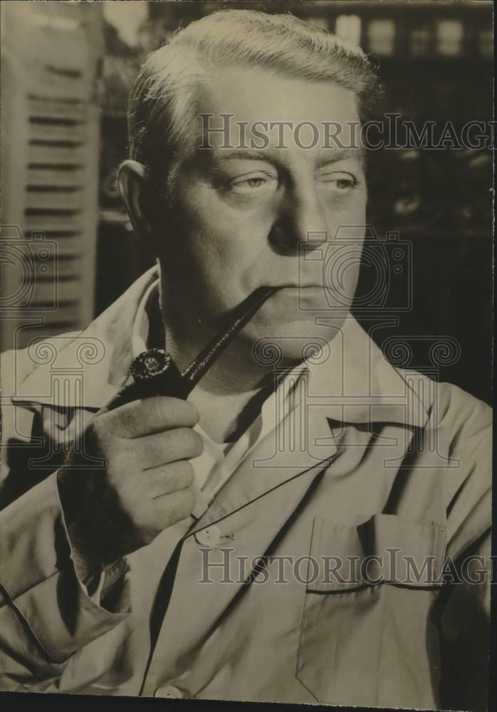 1960 Press Photo Jean Gabin, French Actor in Scene - Historic Images