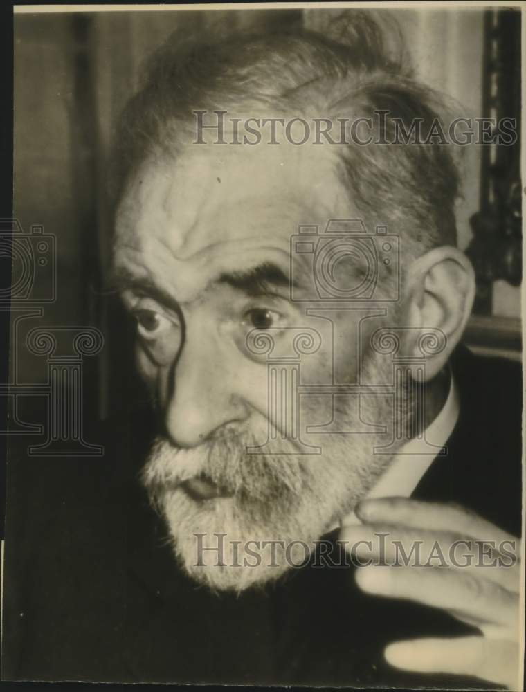 1945 Press Photo French Prosecutor Andre Mornet at Paris Pierre Laval Trial - Historic Images