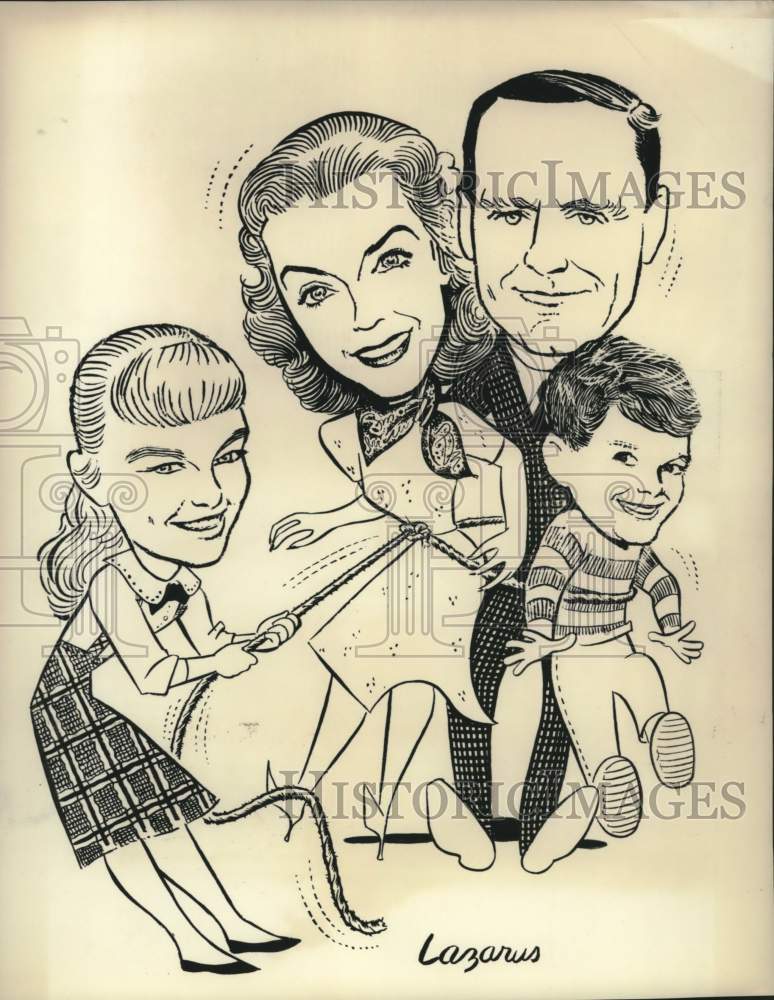 Press Photo Lazarus Illustration of Actress Patty McCormack and Co-Stars - Historic Images