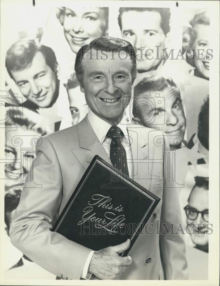 1987 Press Photo NBC Television Show &quot;This Is Your Life&quot; Host Ralph Edwards - Historic Images