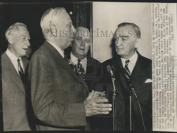 1955 Alfred P Sloan, Jr. with General Motors Officials in Washington ...