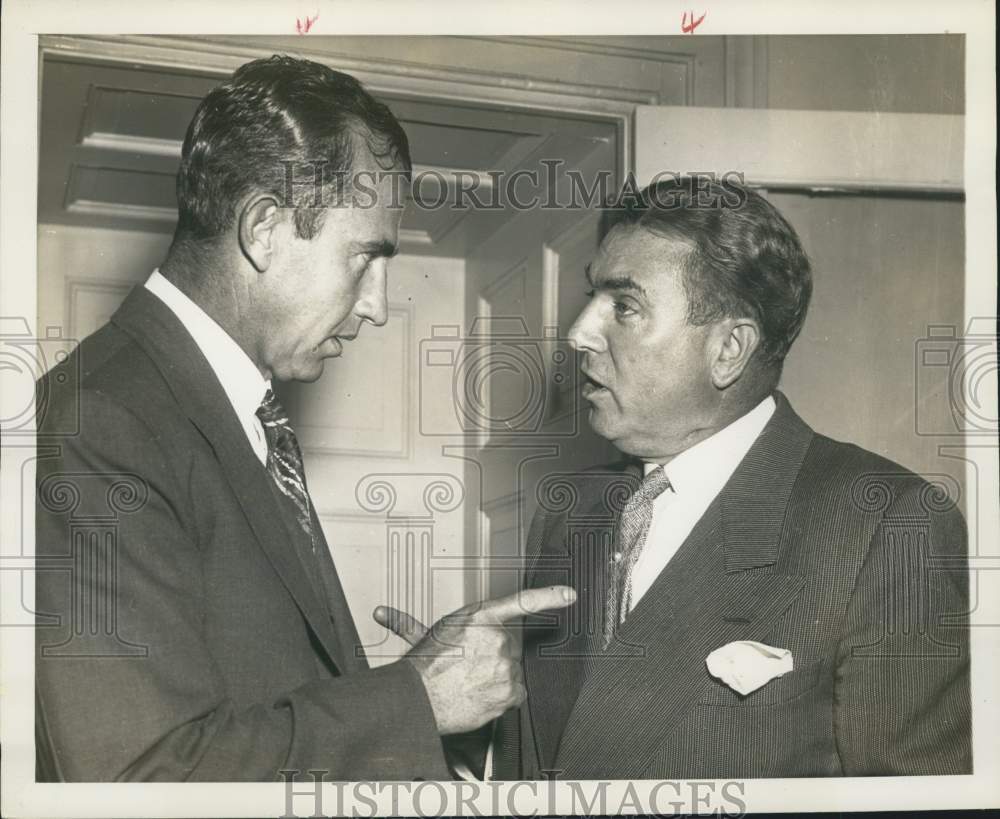 1952 Senator Brien McMahon with Frank Pace, Secretary of the Army-Historic Images