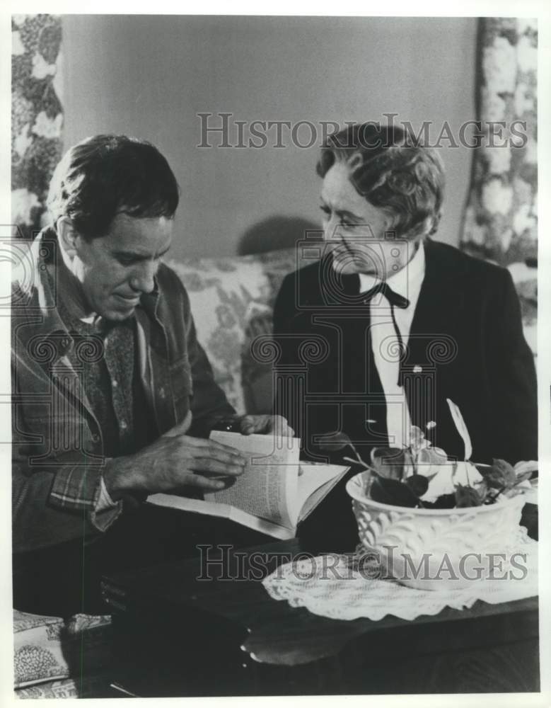 Press Photo Betty Davis and David Rounds in scene from "Family Reunion" - Historic Images