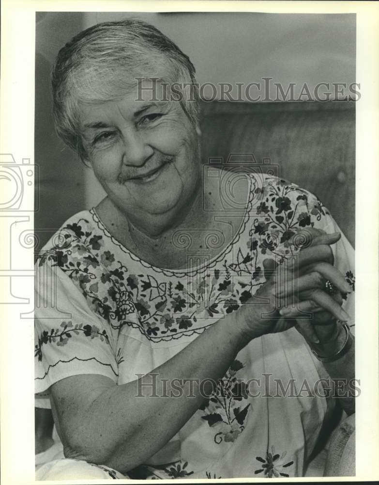 1986 Press Photo Clare Alice Conner, member of Master Singers, Texas - Historic Images
