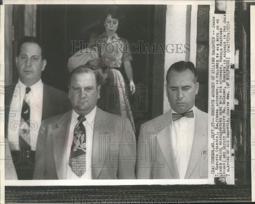1954 James Roberts, Wife, Harold Hastings &amp; William McCrory, Towson-Historic Images