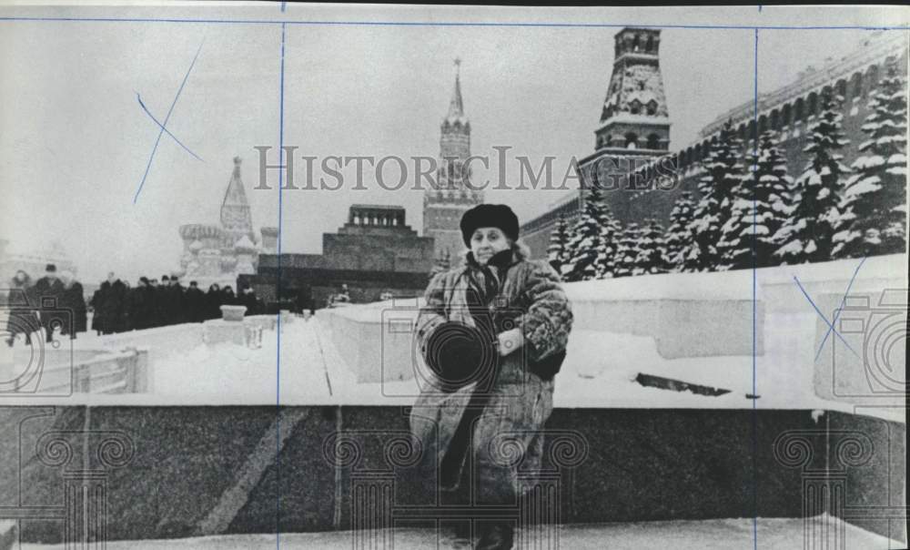 1964 Anna Alliuyeva in Red Square, Moscow-Historic Images