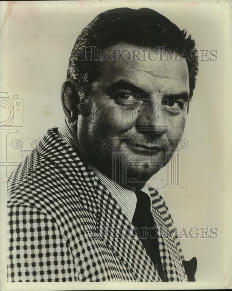 Press Photo Sports Commentator Jimmy "The Greek" Snyder - sax12962- Historic Images