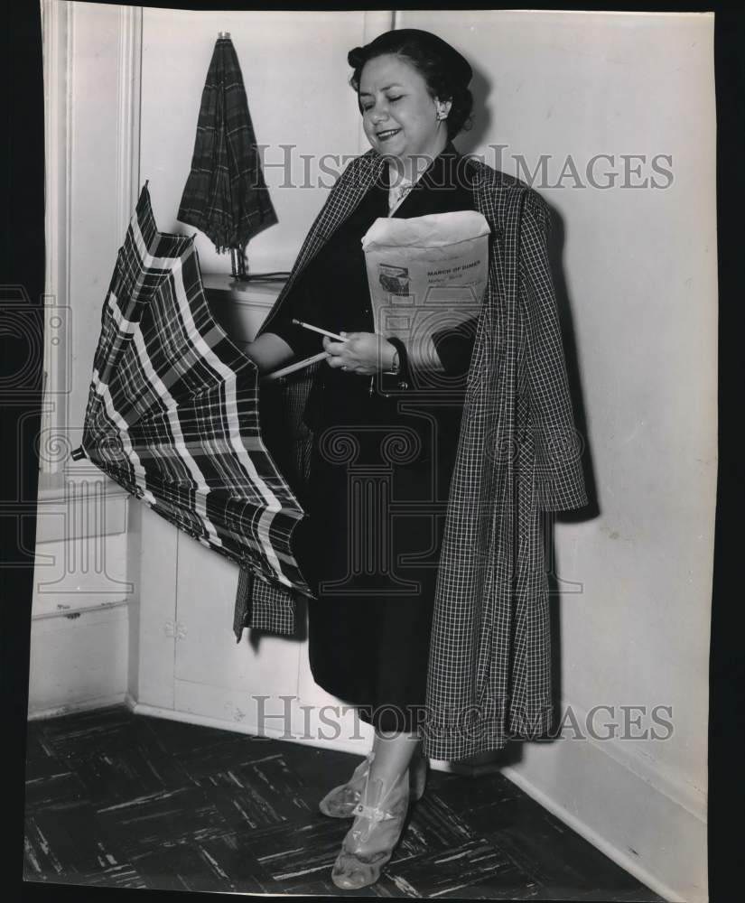 Press Photo A delegate attends March of Dimes Polio campaign - sax20517- Historic Images