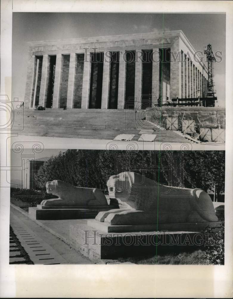 1953 Press Photo Shrine for Turkey&#39;s hero Kemal Ataturk the Ataturk Memorial - Historic Images