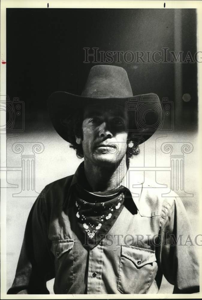 1983 Press Photo Charles Beyssier at centennial celebration of rodeo in Pecos - Historic Images