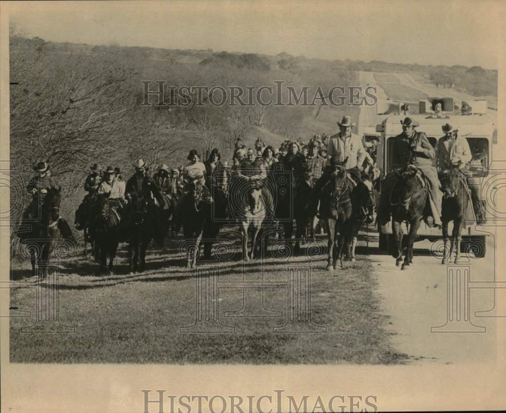 1979 Press Photo San Antonio Stock Show &amp; Rodeo trail ride- Historic Images