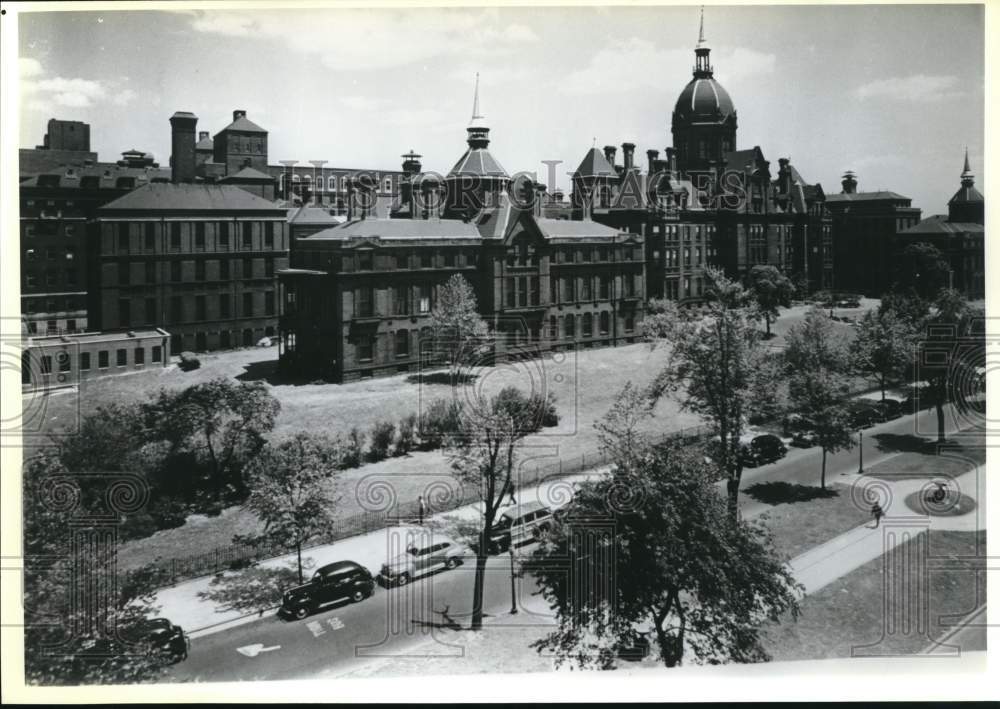 1931 Press Photo Exterior view of Johns Hopkins School of Medicine in Baltimore- Historic Images