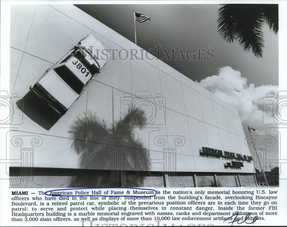 Press Photo American Police Hall of Fame and Museum in Miami, Florida- Historic Images