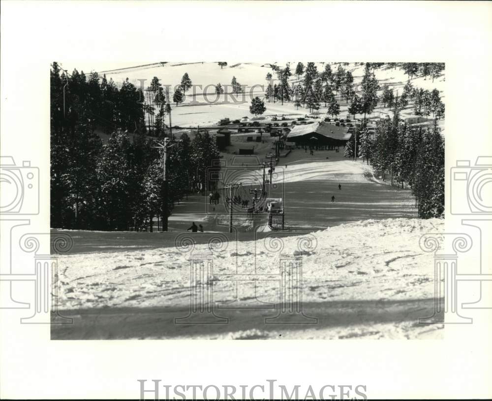 Press Photo Kirk&#39;s Hill at Angel ire Ski Resort, New Mexico - sax32459 - Historic Images