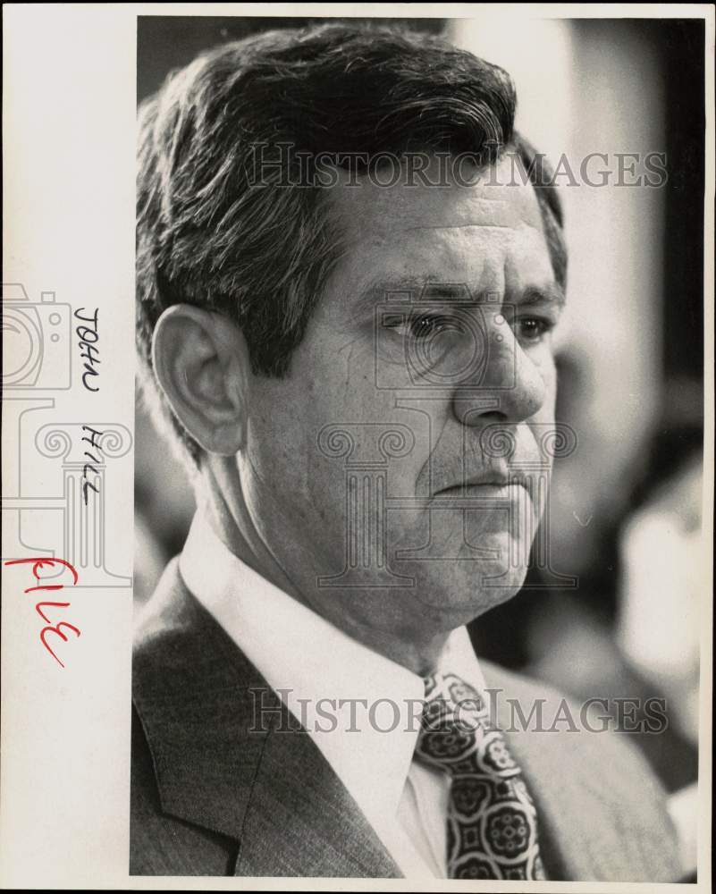 Press Photo John Hill, Texas Politician - sax33186- Historic Images