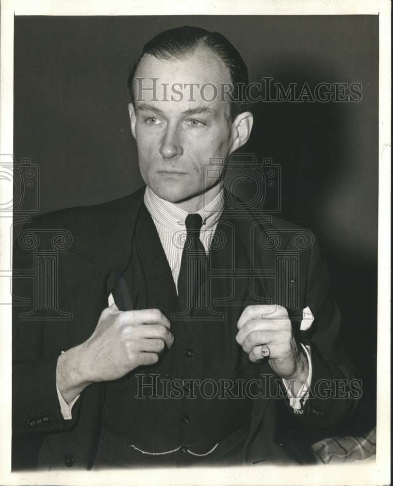 1942 Press Photo Werner Von Clemm Convicted by Federal Court Order - Historic Images
