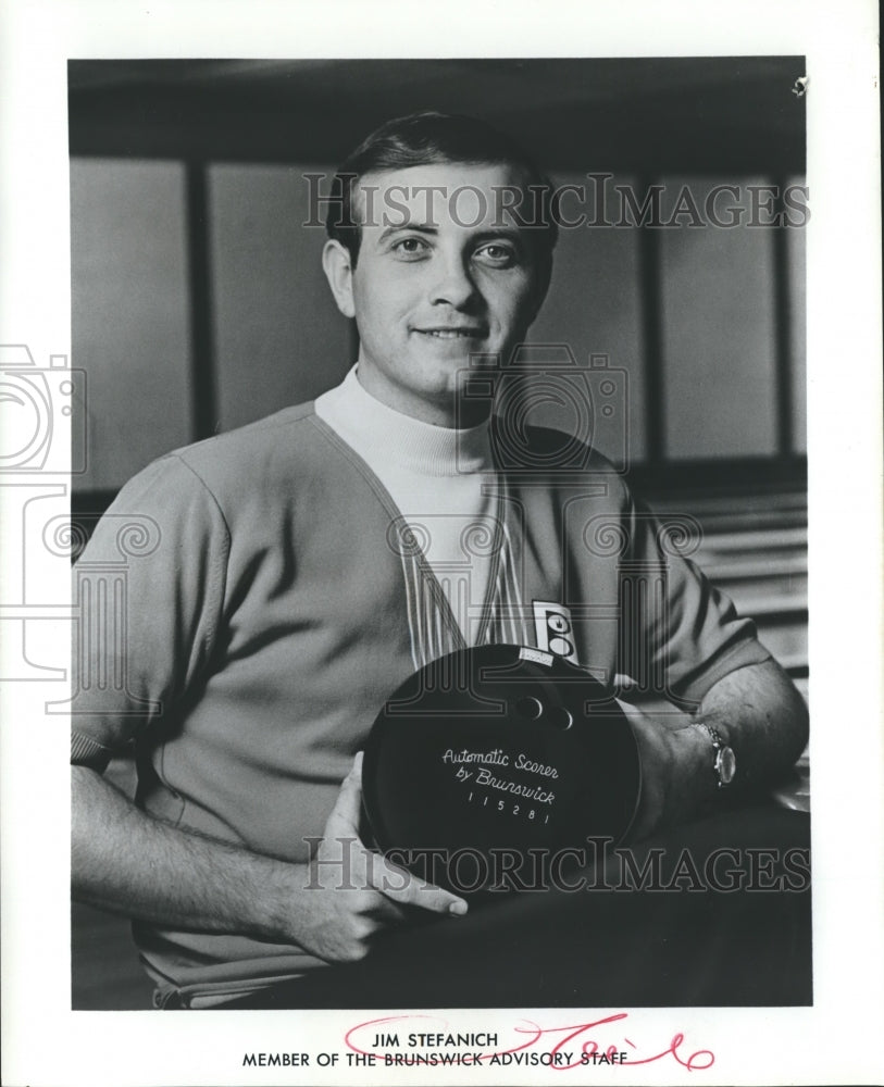 1901 Press Photo Jim Stefanich, member of the Brunswick Advisory Staff.-Historic Images