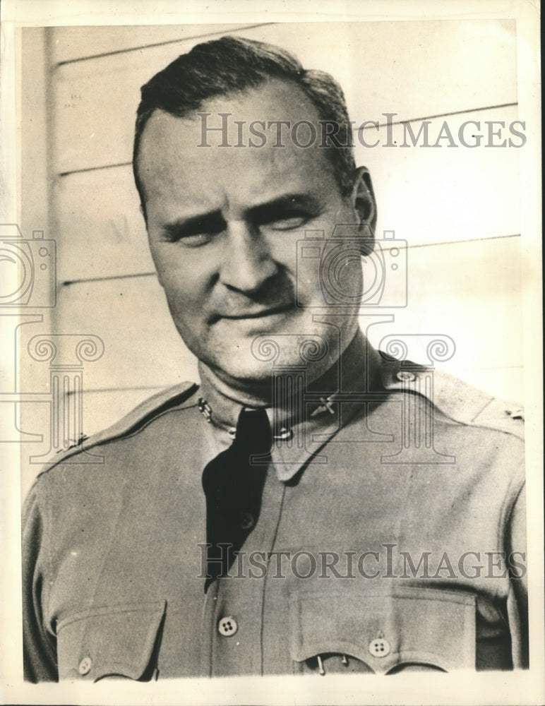 1943 Press Photo Col William T Colman Relieved of His Command & Under Arrest - Historic Images