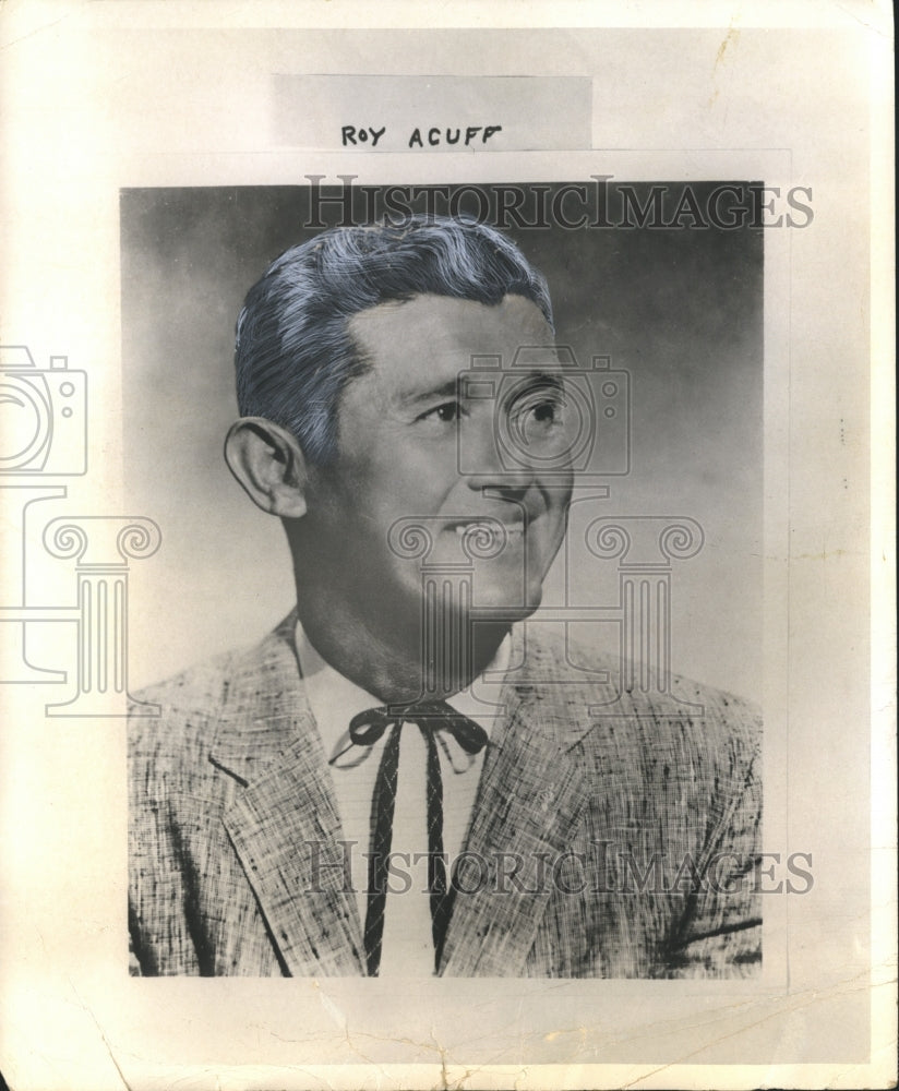 Press Photo Roy Acuff - Historic Images
