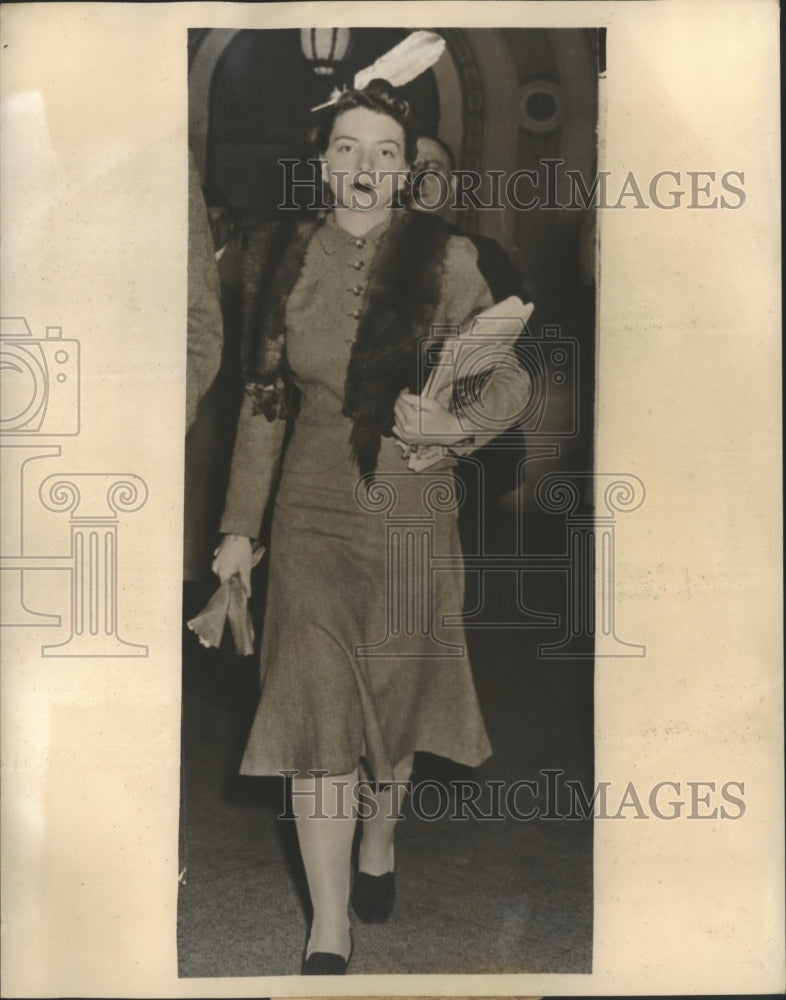 1940 Press Photo Suzanne Spaulding Maxwell sought annulment from Editor Husband - Historic Images