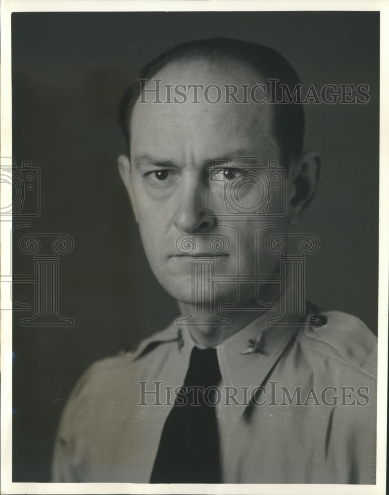 1943 Press Photo Col Glen Davasher new commanding officer of Goodfellow Field- Historic Images
