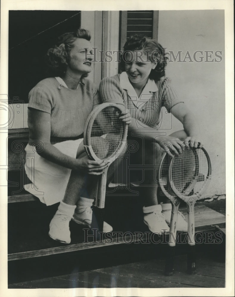 Press Photo Pauline Betz &amp; Margaret Osborn Among Top Stars at 59th Championship - Historic Images