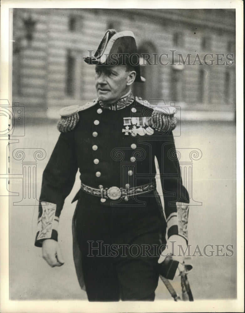 1942 Press Photo Vice Admiral Sir James Somerville, led British against Genoa. - Historic Images