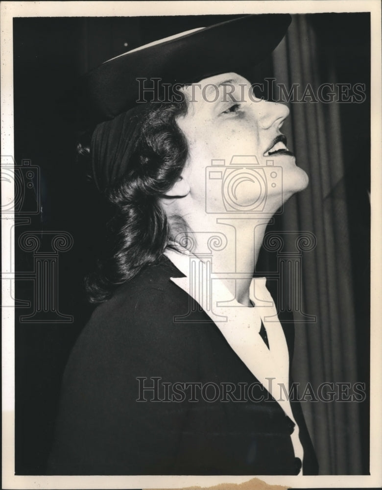 1940 Press Photo Mrs Thomas McAllister attends Democratic National Convention - Historic Images